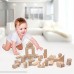 KAJA Classic Natural Wooden Building Blocks Sets 80 Pcs Blocks for Toddlers Educational Preschool Learning Toys with Carrying Bag Natural B07CSKGMGV